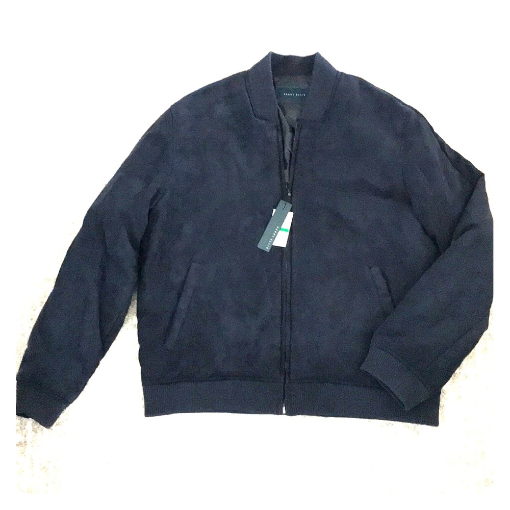 Perry Ellis Bomber Jacket Blue Size L NWT